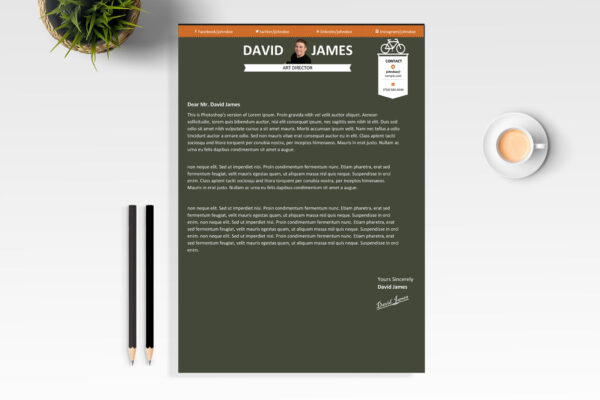 Creative Resume & Cover Letter Template – 4 Color Versions - Image 3