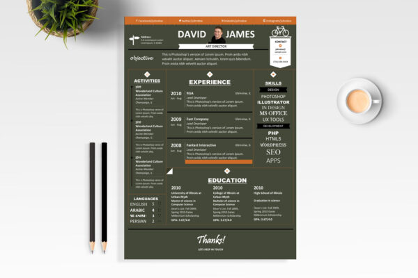 Creative Resume & Cover Letter Template – 4 Color Versions - Image 4