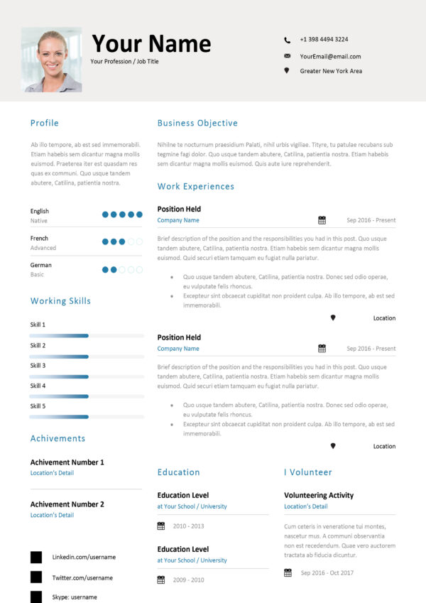 Secretary Resume & Cover Letter Template